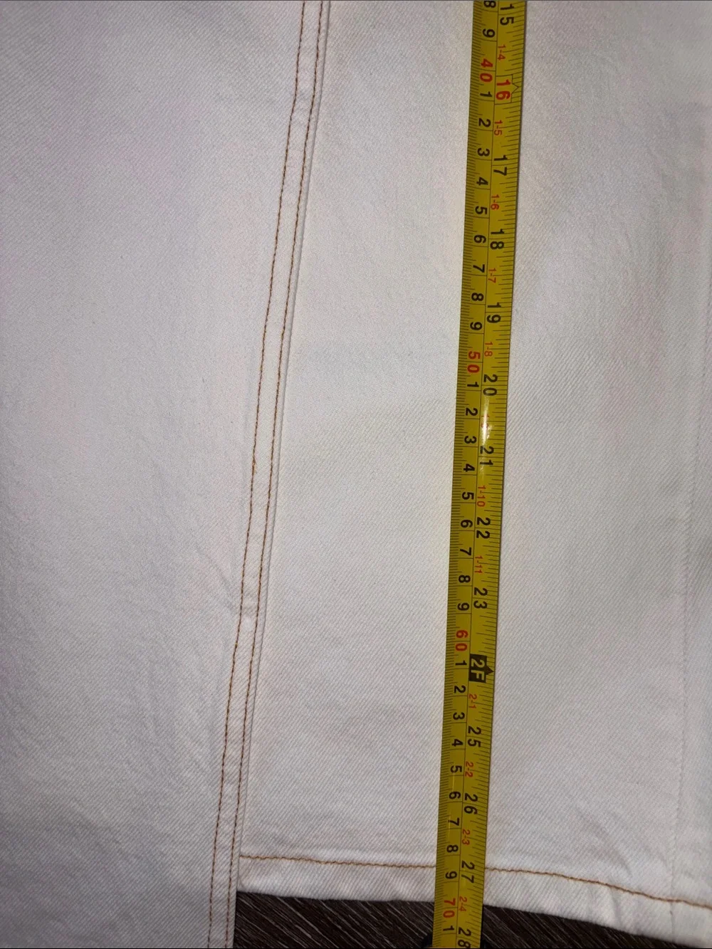 Tory Burch NWOT White Denim A-Line Skirt